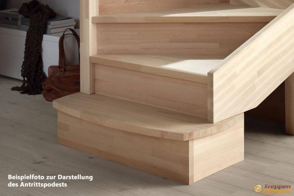 Antrittspodest für Holztreppen als Zubehör